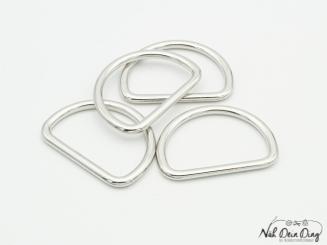 D-Ring, silber,25 mm 
