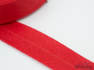 Baumwoll-Schrägband gefalzt 40/20 hochrot 