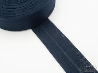 Baumwoll-Schrägband gefalzt 60/30 marine 