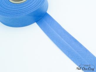 Baumwoll-Schrägband gefalzt 60/30 237, blau 