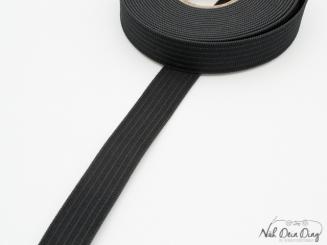 Gummiband, schwarz, 15 mm 