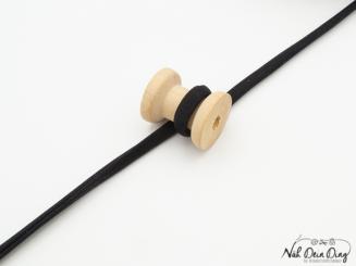 Elasticschlauch, schwarz, 5mm 