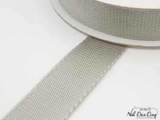 Gurtband, silbergrau, 30 mm 