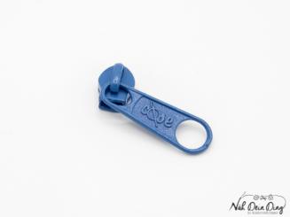 Schieber royalblau klein rund 