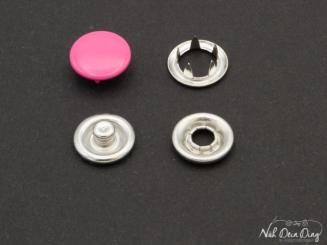 Jersey Druckknöpfe geschlossen pink 