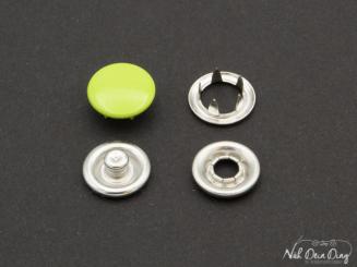 Jersey Druckknöpfe geschlossen grün 