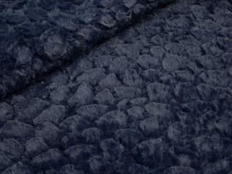 Kunstpelz dunkelblau 