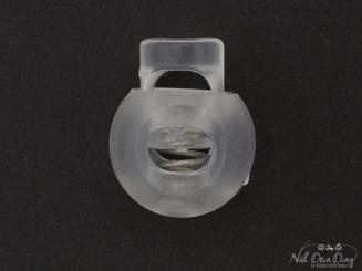 Kordelstopper transparent, 1 Loch 