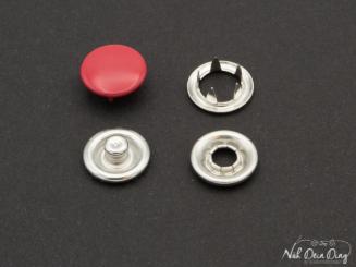 Jersey Druckknöpfe geschlossen rot 