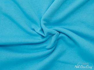 Wintersweat uni, angeraut, türkis 841 