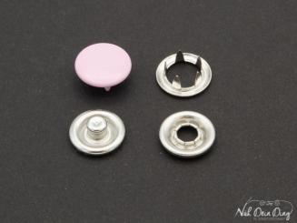 Jersey Druckknöpfe geschlossen rosa 