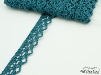 Klöppelspitze petrol 