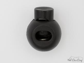 Kordelstopper schwarz, 1 Loch 