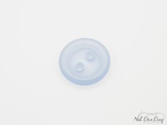 Knopf, 2 Loch, rund, 13 mm hellblau 