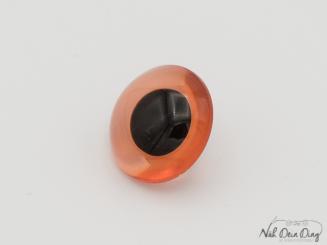 Tierauge mit Steg, braun, 15mm 