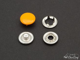 Jersey Druckknöpfe geschlossen orange 