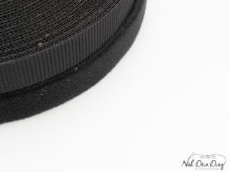 Klettband zum Nähen, schwarz 