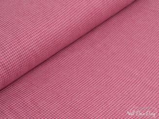 Flanell, Hahnentritt rose 