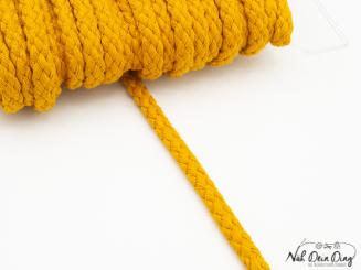 Baumwollkordel, senfgelb, 7 mm 