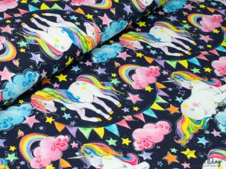 Jersey Einhorn, mit Regenbogenmähne 