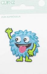 Applikation Monster, blau 