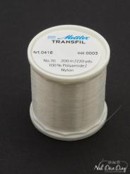 Mettler, transparent nähgarn, weiß 