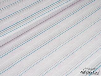 Baumwollstoff meliert mit Streifen, rosa 