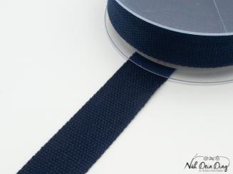 Baumwoll-Gurtband, 30 mm, dunkelblau 