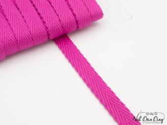 Hoodiekordel, flach, pink,15 mm 