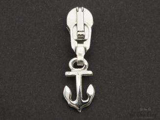 Schieber mittel, silber, Anker 