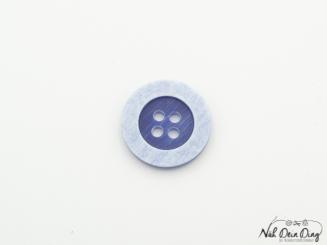 Knopf, 17mm, 4Loch, blau 