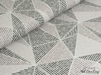 Interlock Jersey Dreiecke, braun 