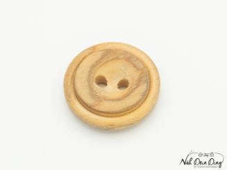 Knopf Holz, 2-Loch, 22 mm 