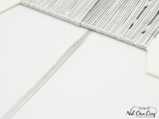 Tresse, 6 mm, silber 