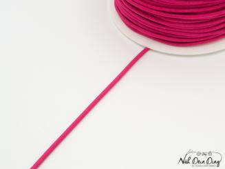 Gummikordel, 3 mm, pink 