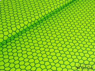 Baumwollstoff sechseck, grün 