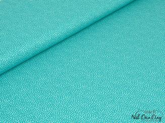 Baumwollstoff Dotties, petrol 