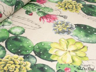 Baumwolle PVC beschichtet, Kakteen 