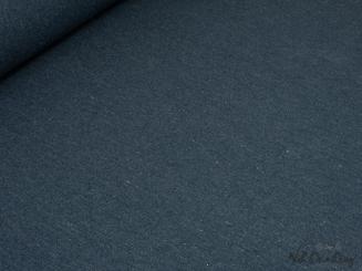 Dekostoff meliert, grob gewebt, jeansblau 