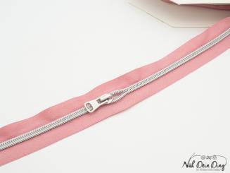 Endlosreißverschluss, 5 mm, altrosa 