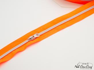 Endlosreißverschluss, 5 mm, neon orange 
