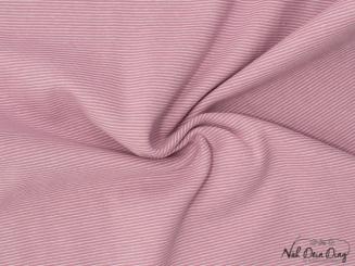 Bündchen fein geringelt, rosa 