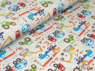 Jersey, bunte Baufahrzeuge 