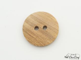 Knopf Holz, 2-Loch, 23 mm 