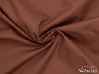 Baumwollstoff uni braun 