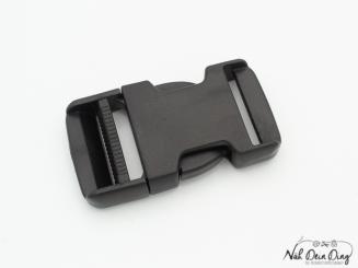 Steckschnalle, Kunststoff, 30 mm schwarz 