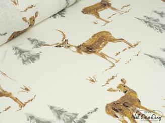 Ramie, Reh im Winterwald 