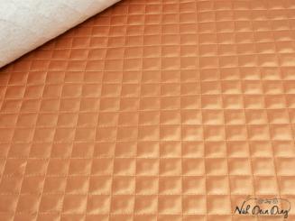 Kunstleder Rautenprägung, kupfer 