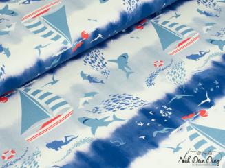 Sweat Hai und Segelboot 