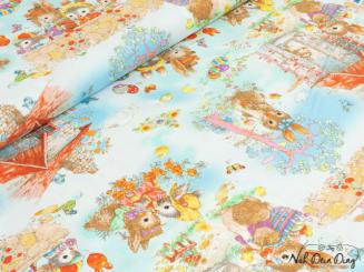 Baumwollstoff Osterhase 